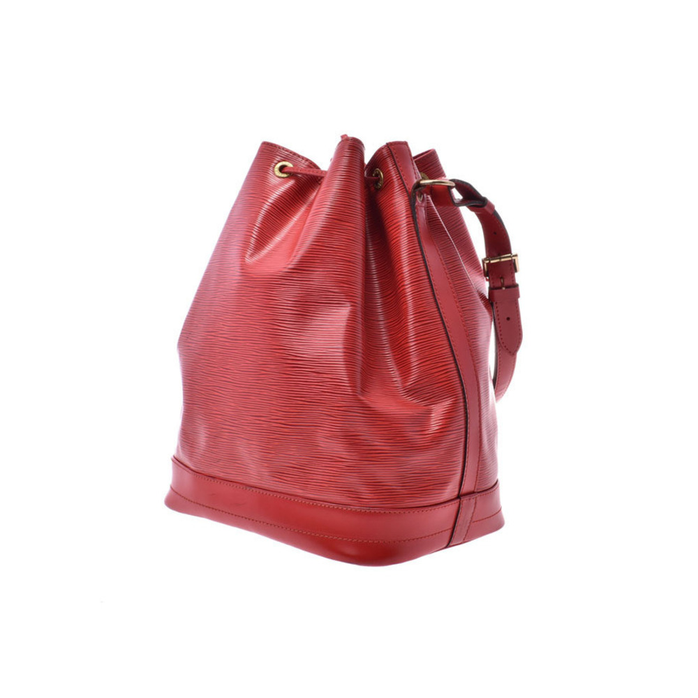 Louis Vuitton Shoulder Leather Epi Noe Bag Red